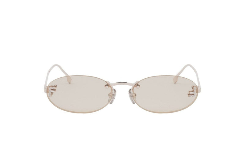 Fendi First Crystal Oval Sunglasses