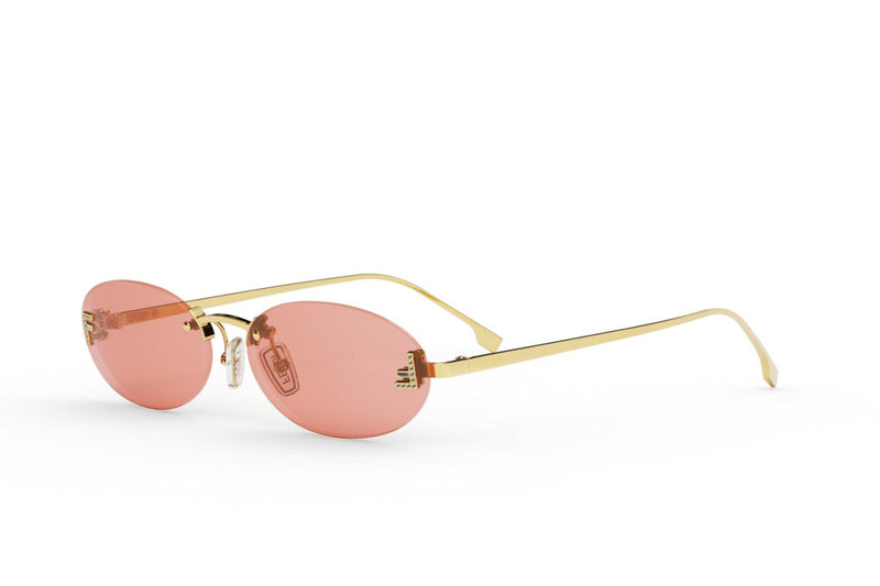 Fendi First Crystal Oval Sunglasses