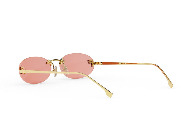 Fendi First Crystal Oval Sunglasses