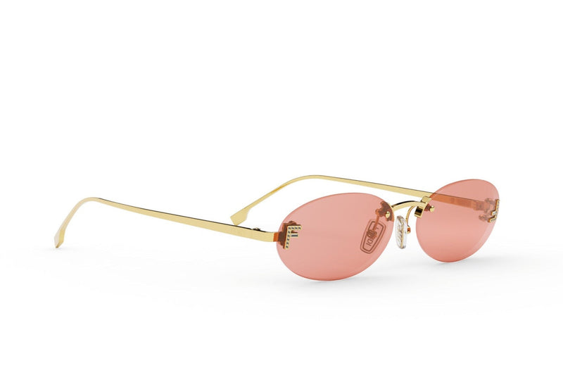 Fendi First Crystal Oval Sunglasses