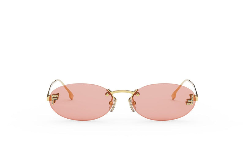 Fendi First Crystal Oval Sunglasses