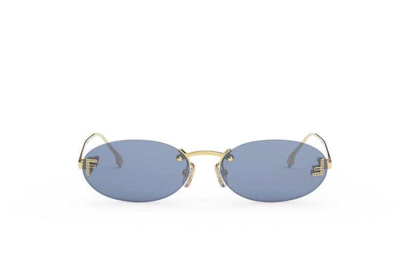 Fendi First Crystal Oval Sunglasses