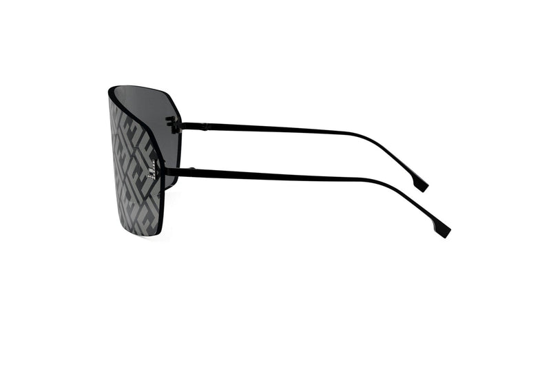 Fendi First Crystal Black Rectangular Sunglasses