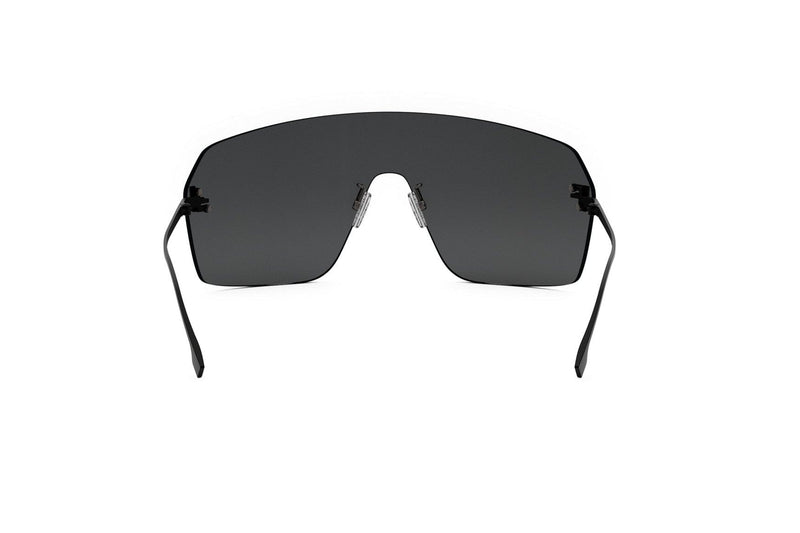 Fendi First Crystal Black Rectangular Sunglasses