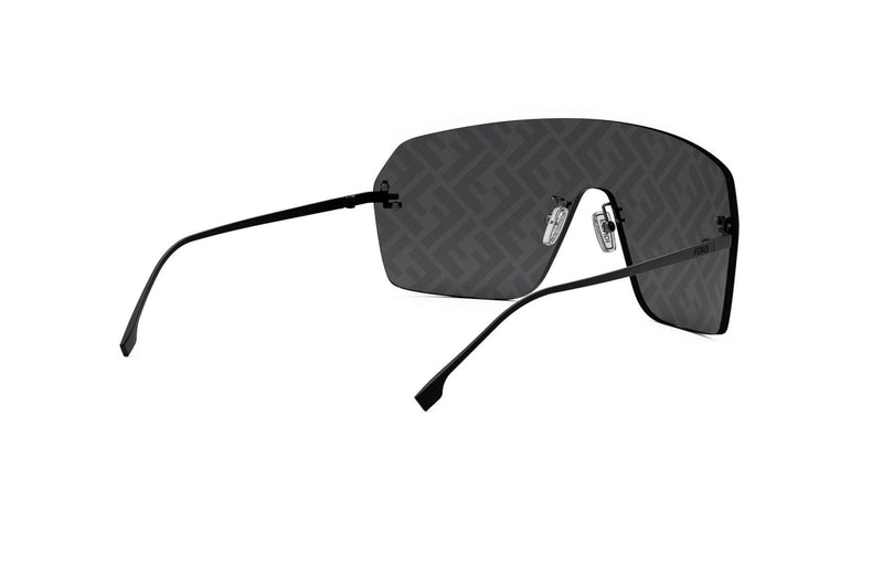 Fendi First Crystal Black Rectangular Sunglasses
