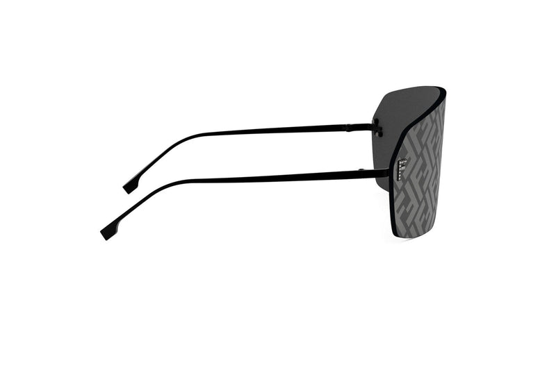 Fendi First Crystal Black Rectangular Sunglasses