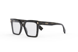 Fendi Bold Grey Square Eyeglasses