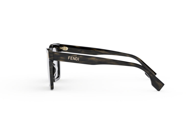 Fendi Bold Grey Square Eyeglasses