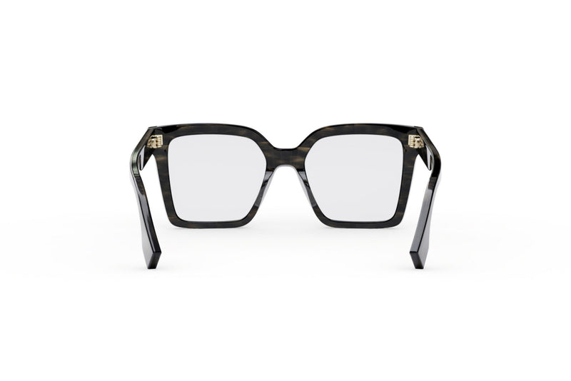 Fendi Bold Grey Square Eyeglasses