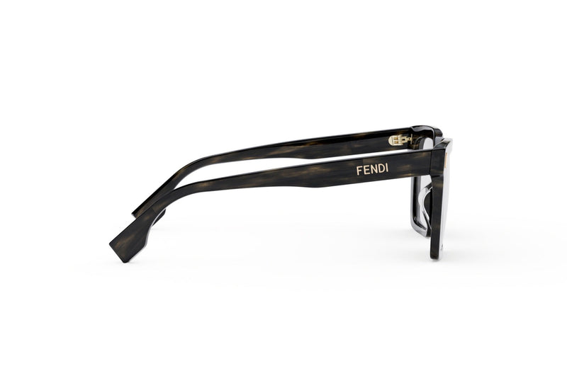 Fendi Bold Grey Square Eyeglasses