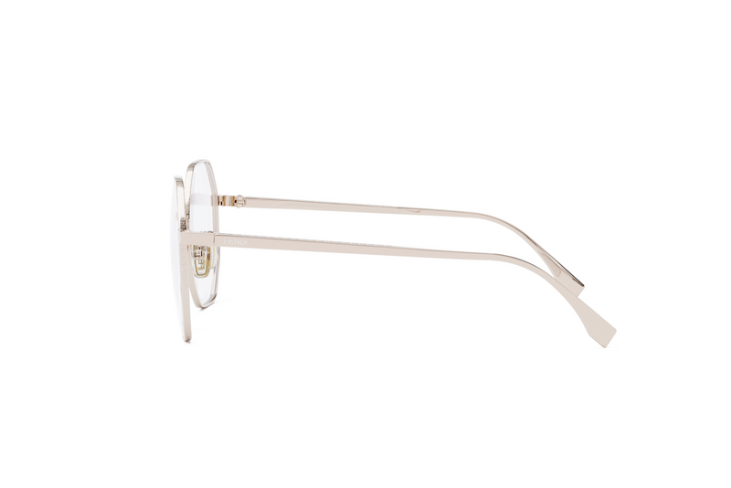 FF Rose Gold Geometric Eyeglasses