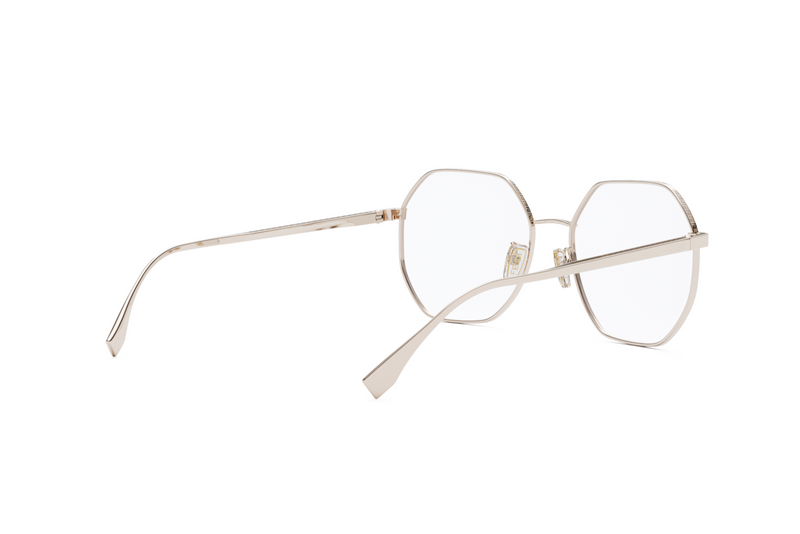 FF Rose Gold Geometric Eyeglasses