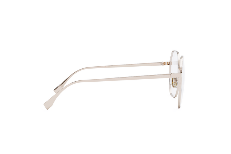 FF Rose Gold Geometric Eyeglasses