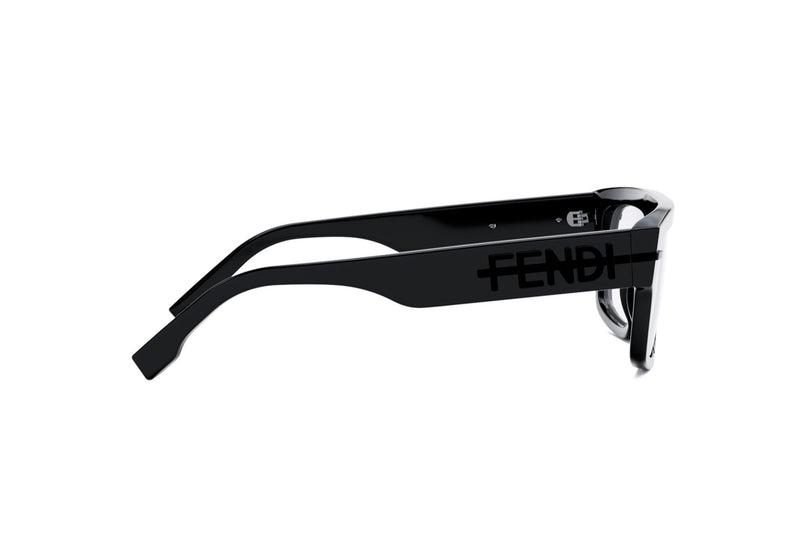 Fendigraphy Black Rectangular Eyeglasses