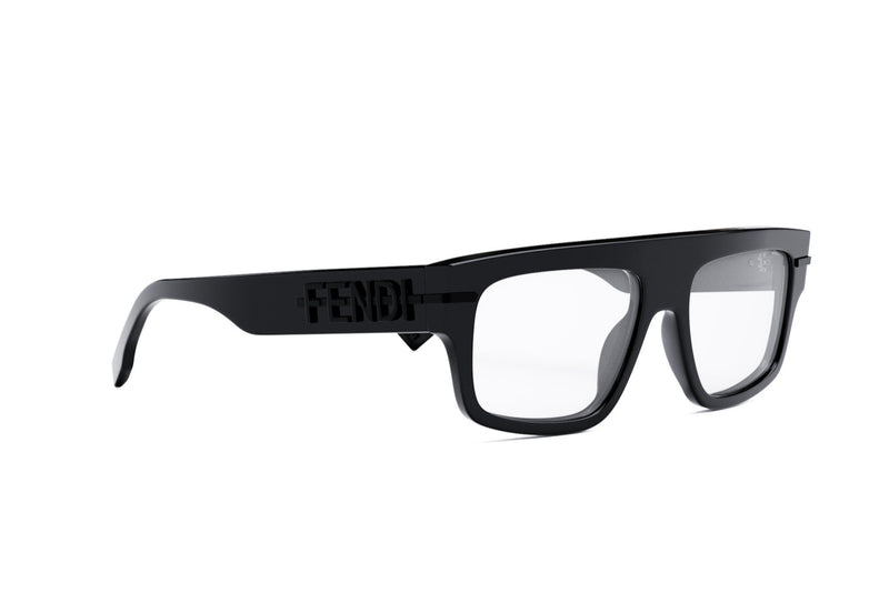 Fendigraphy Black Rectangular Eyeglasses