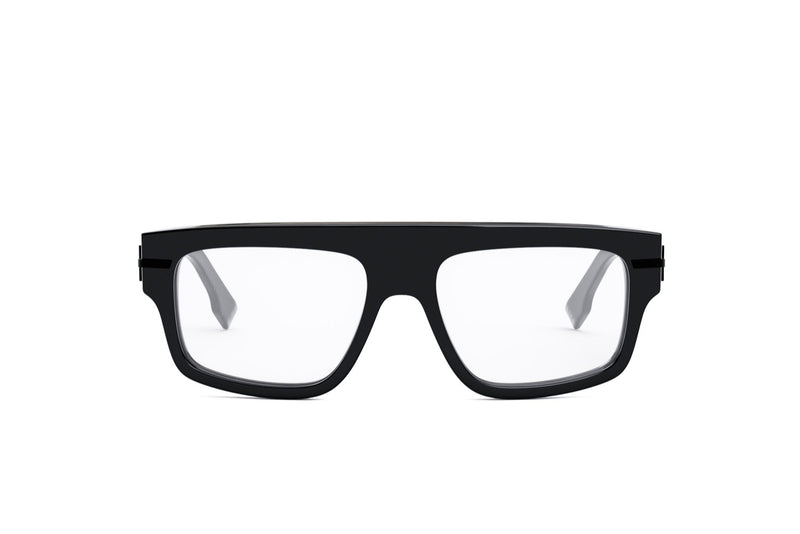 Fendigraphy Black Rectangular Eyeglasses