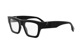 Fendi Shadow Black Rectangular Eyeglasses