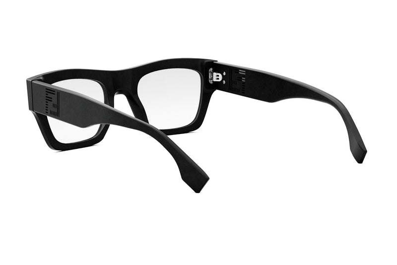Fendi Shadow Black Rectangular Eyeglasses