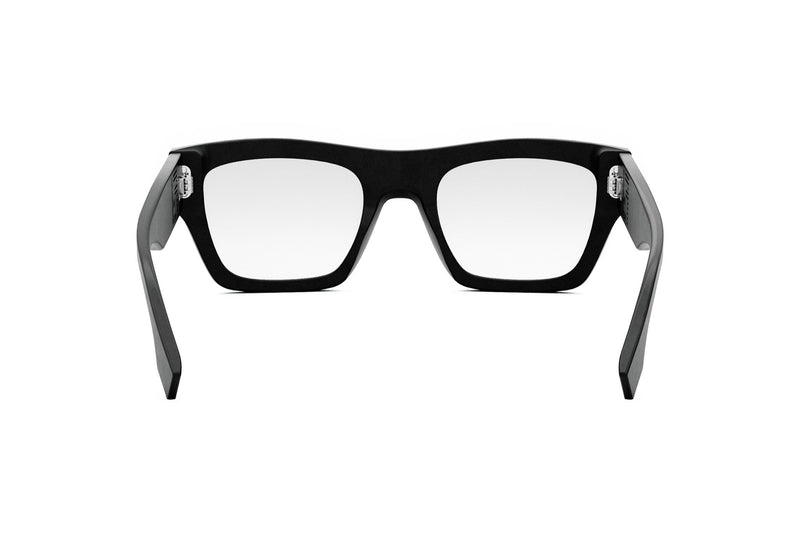 Fendi Shadow Black Rectangular Eyeglasses