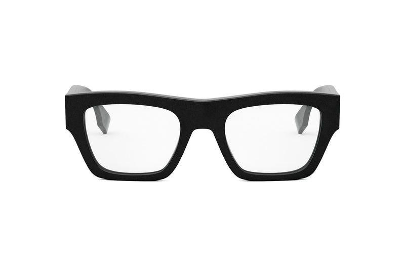 Fendi Shadow Black Rectangular Eyeglasses