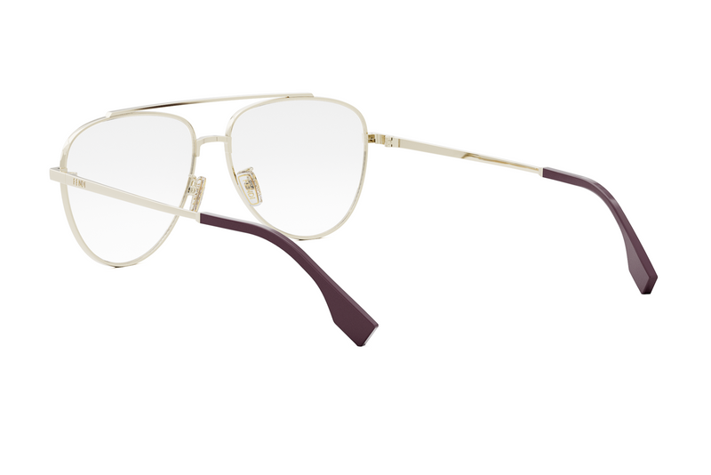 Fendi Travel Gold Pilot Eyeglasses