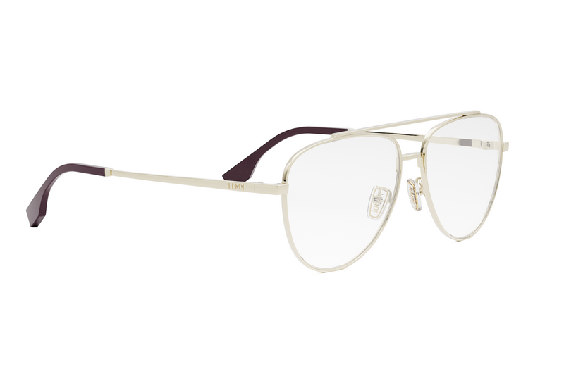 Fendi Travel Gold Pilot Eyeglasses