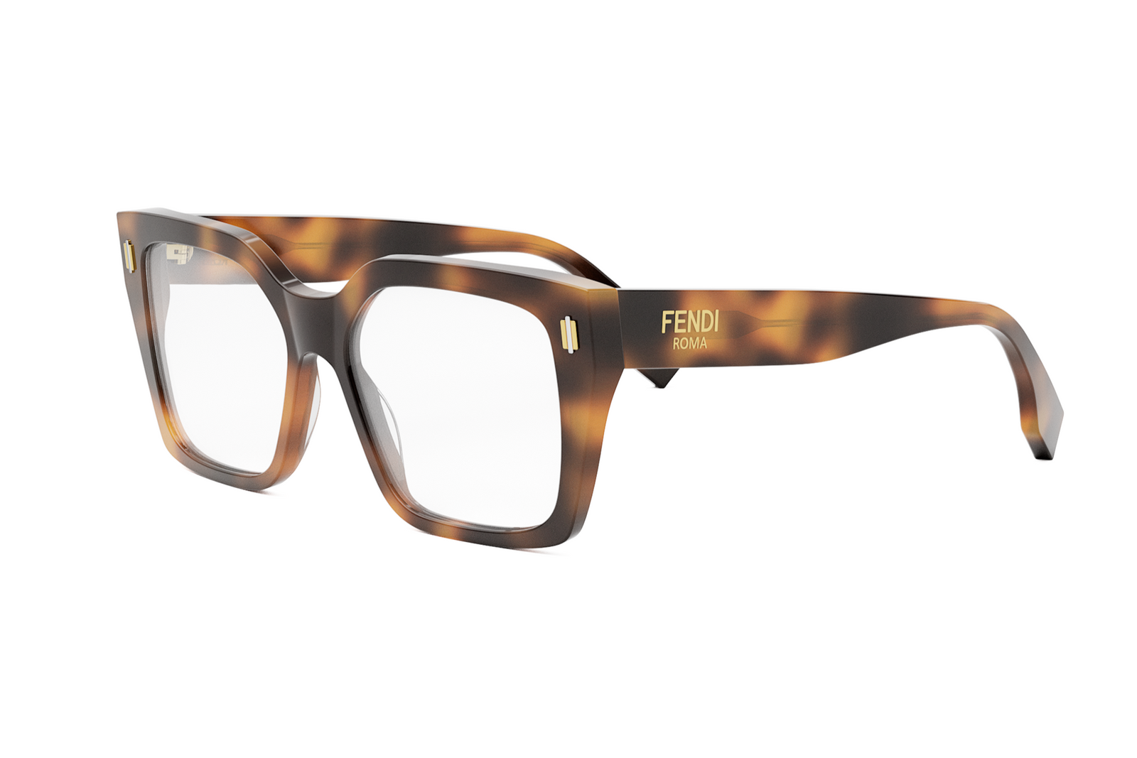 Fendi ゴールド ラージ スクエア メガネ Fendiness aviator sunglasses in gold - Fendi | Mytheresa