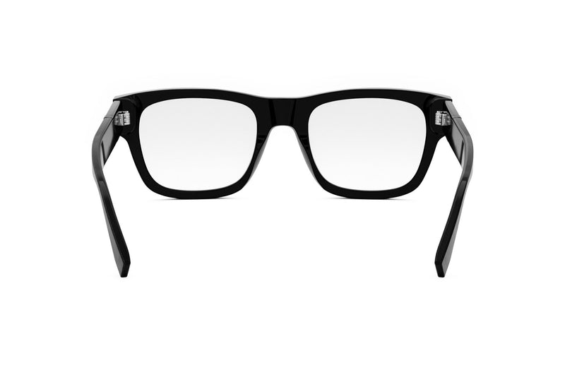 Fendi Diagonal Black Rectangular Eyeglasses