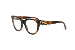 Fendi First Havana Round Eyeglasses