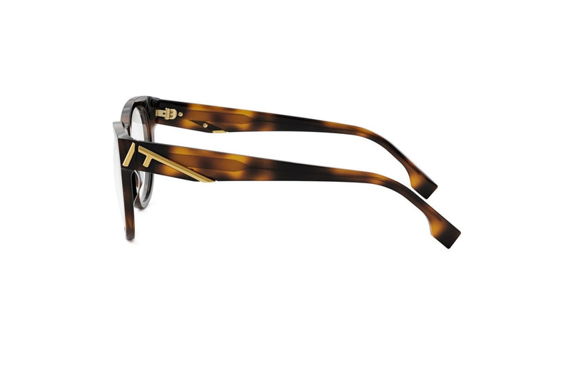 Fendi First Havana Round Eyeglasses