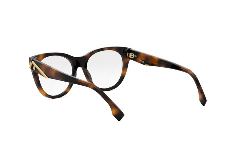 Fendi First Havana Round Eyeglasses