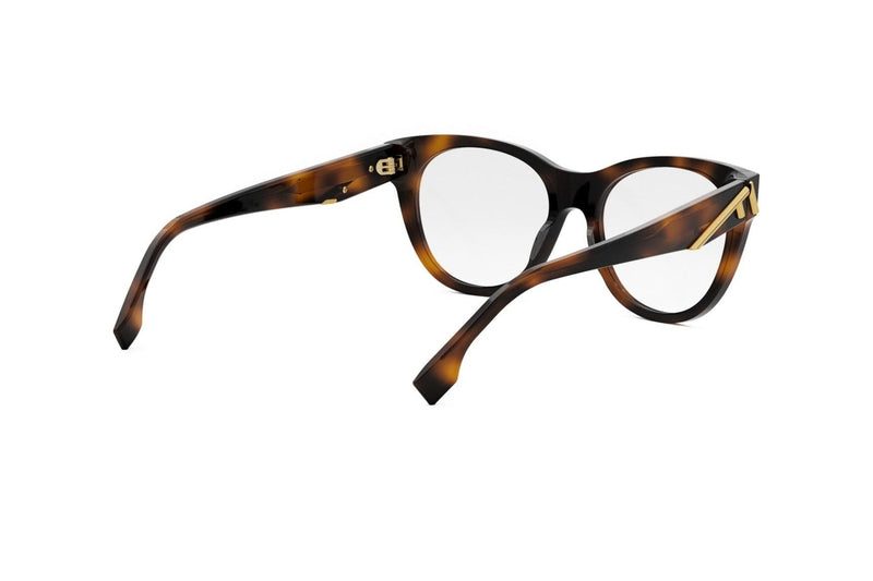 Fendi First Havana Round Eyeglasses