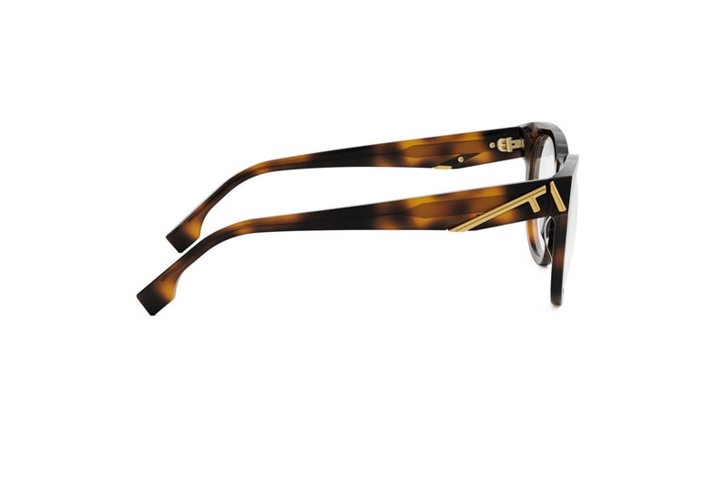 Fendi First Havana Round Eyeglasses