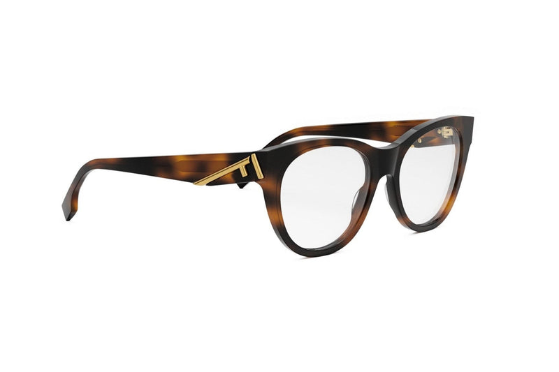 Fendi First Havana Round Eyeglasses