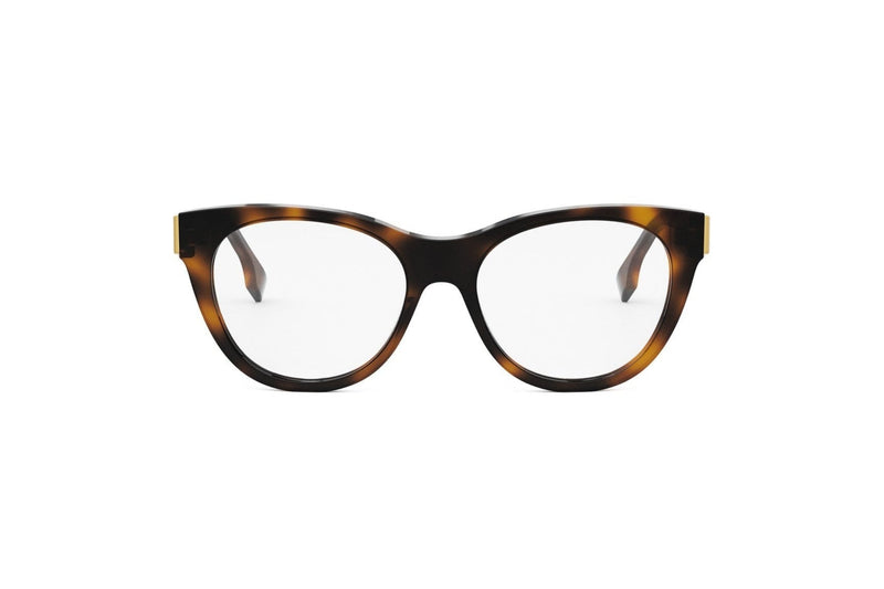 Fendi First Havana Round Eyeglasses