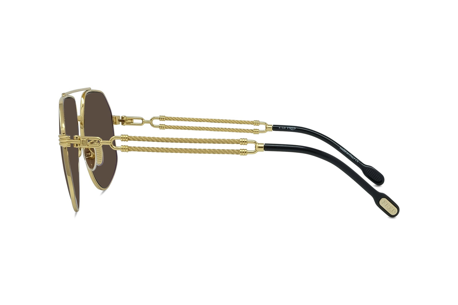 FRED クラスプ 1075 金色 Double Cable Aviator Sunglasses – Good See Co.