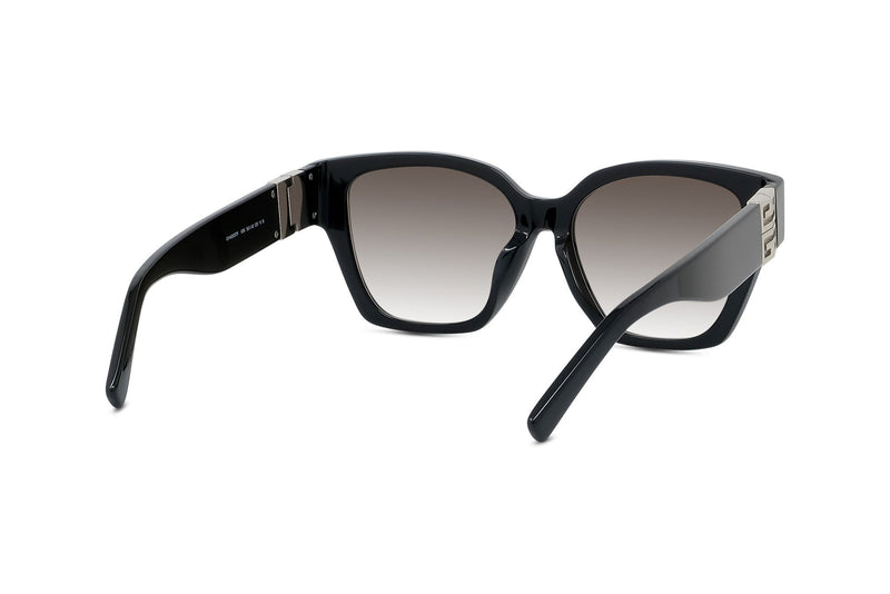 4G Black Geometric Sunglasses