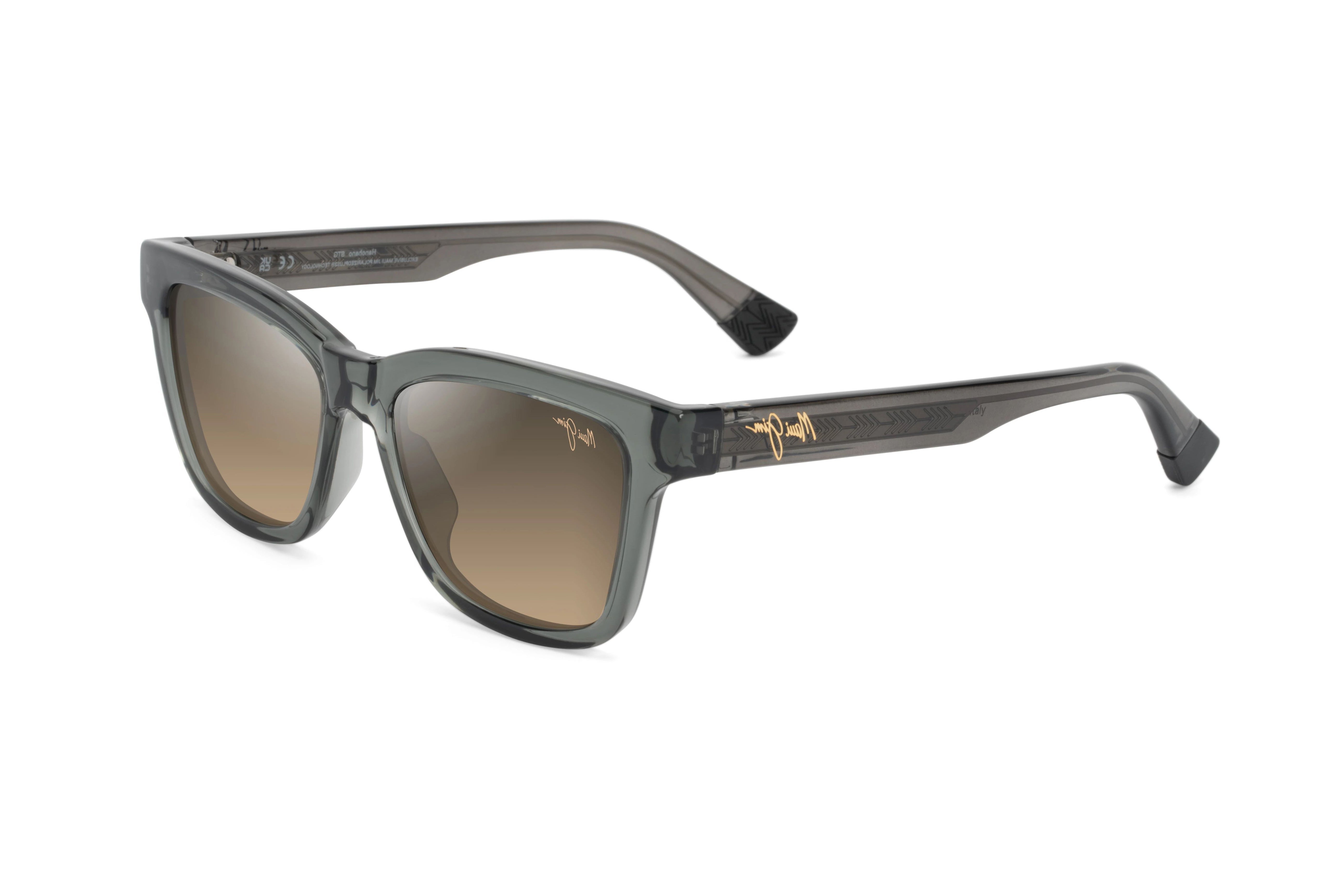 サングラス Maui Jim Maui Jim - MANAOLANA - grey manaolana shiny blac Maui Jim - Mana'olana (Shiny Translucent Grey w/ Silver