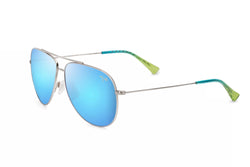 Maui Jim - Hau'oli XL (Shiny Silver w/ Blue & Green) – Good See Co.