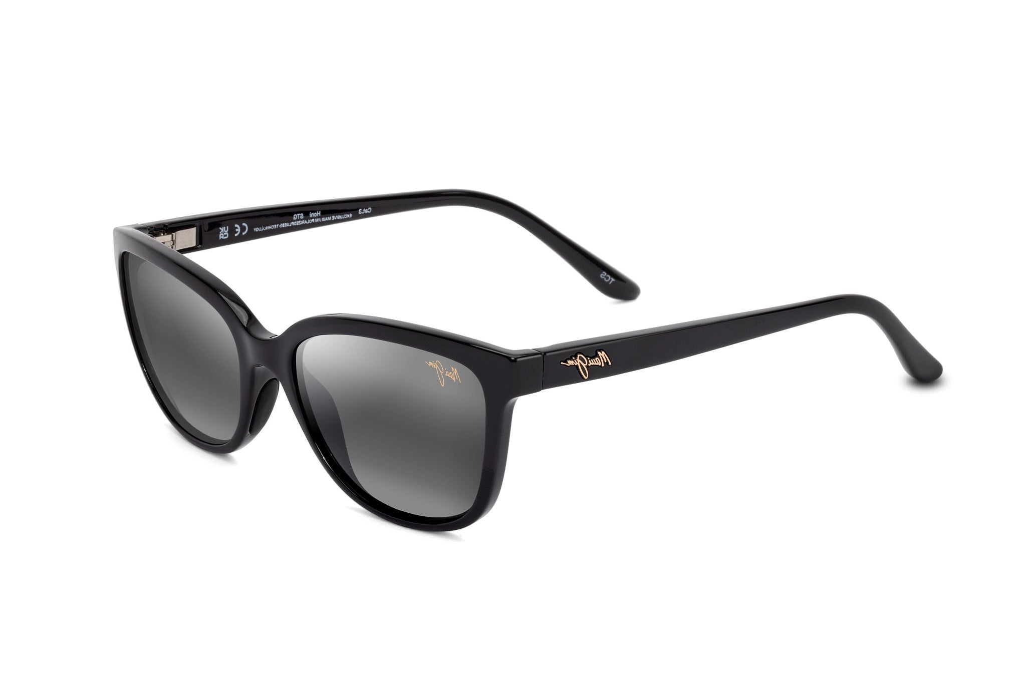 サングラス Maui Jim Maui Jim - HONI - grey honi shiny black Maui Jim - Honi (Shiny Black) – Good See Co.