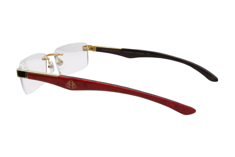 Maybach Eyewear - The Artist III (Raspberry Red BEM/Ebony/Dark Stained Eucalyptus)