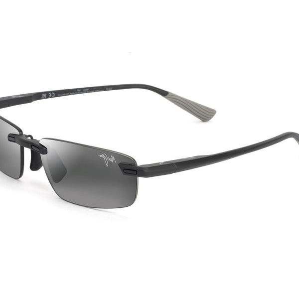 サングラス Maui Jim Maui Jim - ILIKOU - grey ilikou matte black Maui Jim - 'Ilikou (Matte Black) – Good See Co.