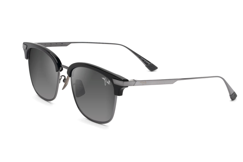 Maui Jim サングラス Kalaunu Asian Fit ハワイ Maui Jim - Kalaunu Asian Fit (Shiny Black w/ Dark Silver) – Good