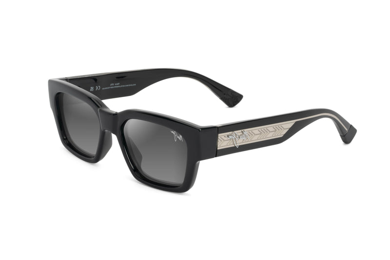 Maui Jim - Kenui (Shiny Black/Translucent Light Grey)