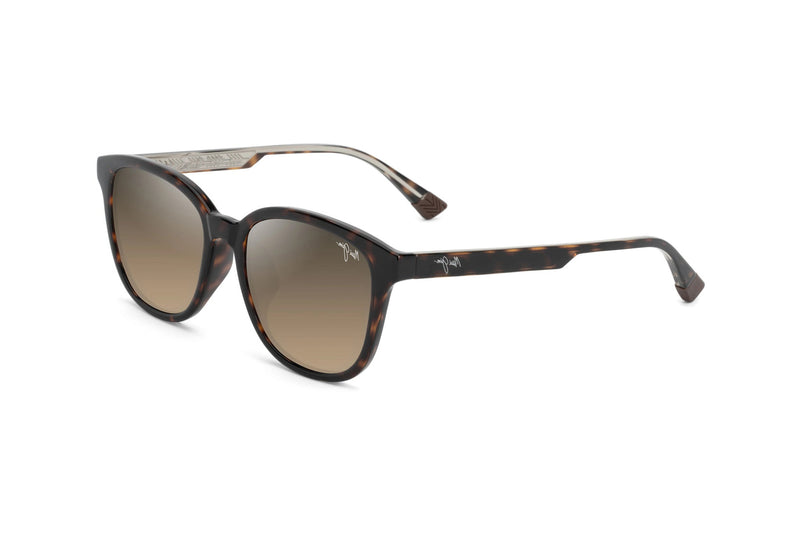 Maui Jim Ku ikahi Asian Fit Shiny Dark Havana Translucent Yellow