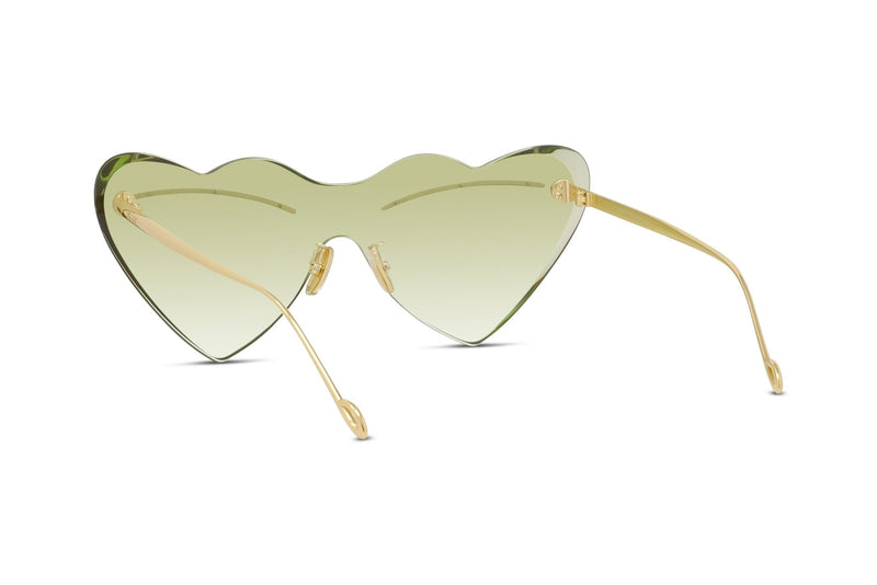 Signature Yellow Heart Shaped Mask Sunglasses