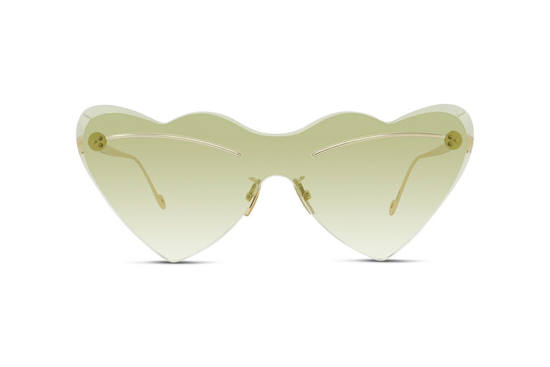 Signature Yellow Heart Shaped Mask Sunglasses
