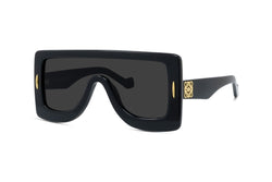Chunky Anagram Black Mask Sunglasses
