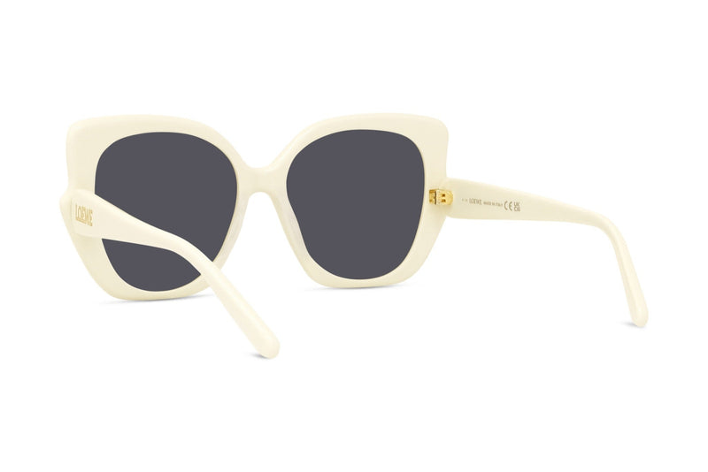 Loewe White Geometric Square Sunglasses with Dark Lenses Loewe Anagram Acetate Square Sunglasses | Neiman Marcus main image 3