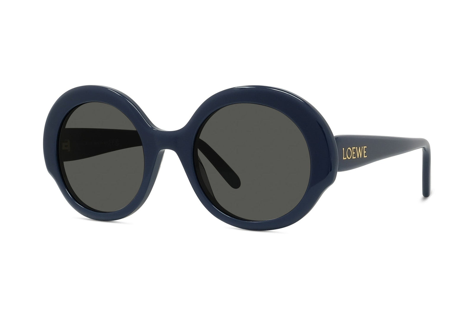 Loewe LW40135I 25A Round Sunglasses - Ivory / Smoke Loewe - Slim Round Sunglasses – Good See Co main image 3